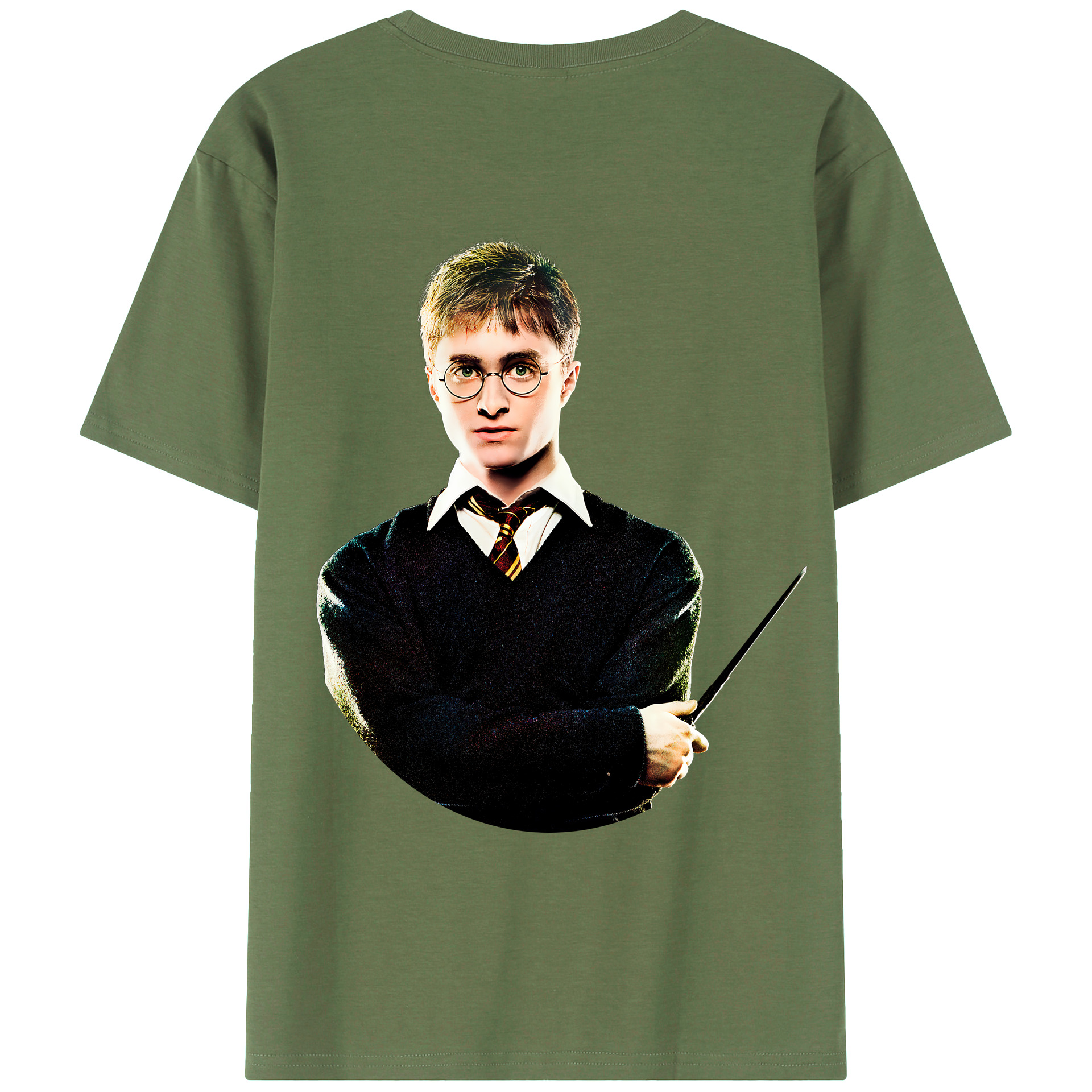 （画像用） Harry Potter ハリー・ポッターシリーズ 綿100％ メンズ半袖Tシャツ（バックプリント） 通気性